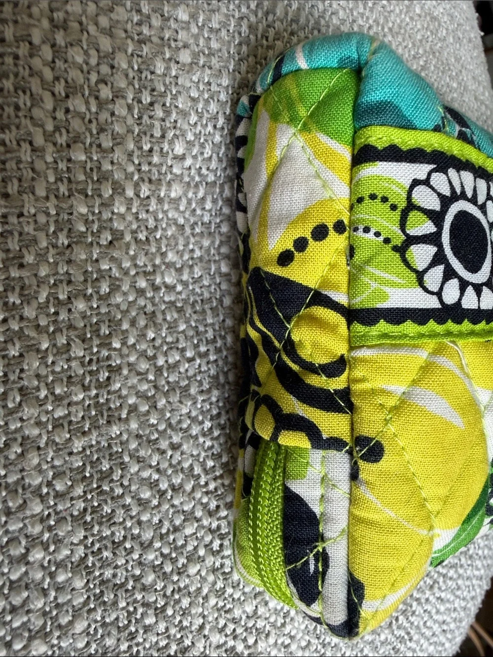 Vera Bradley quilted cosmetic